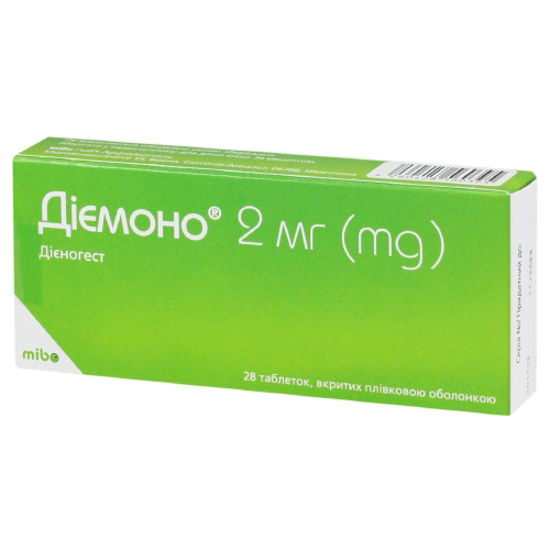 Диемоно таблетки 2 мг №28 (28Х1)